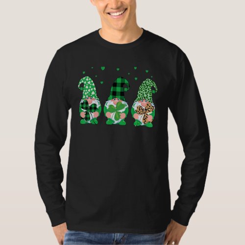 Happy St Patricks Day Gnomes Shamrock Graphic Men  T_Shirt