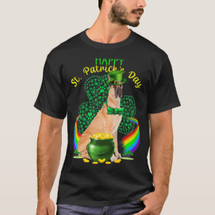 Happy St Patricks Day Great Dane Leprechaun Hat Sh T-Shirt