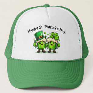 Happy St Patrick's Day Green Beer Trucker Hat