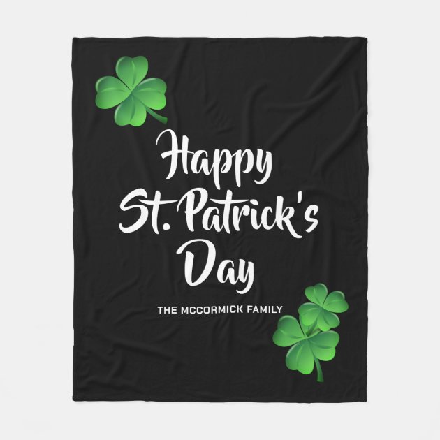 St patricks best sale day fleece blanket