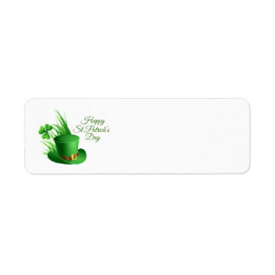 Happy St. Patrick's Day Greetings Label