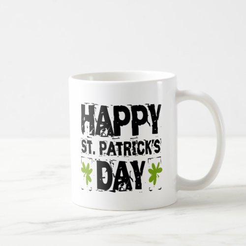 Happy St Patricks Day Grunge Coffee Mug