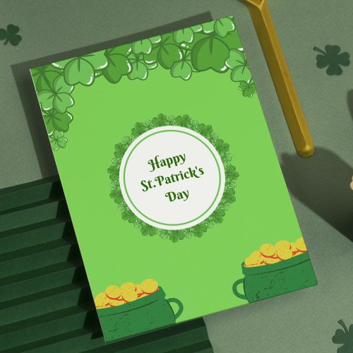 Happy St Patricks Day  Holiday Postcard