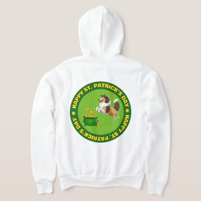 Happy St. Patrick's Day Hoodie (Laydown Back)