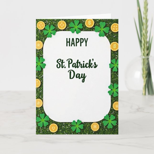 Happy St Patricks Day Husband Card (Front)