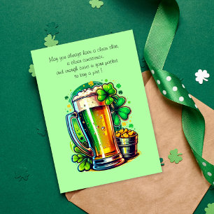 Happy St Patrick's Day Irish Blessing Card