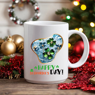 Happy St.Patrick's Day! - Irish Blessings Two-Tone Coffee Mug