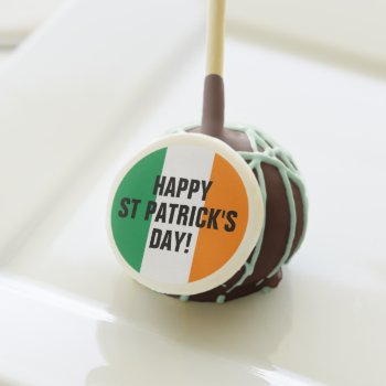 Happy St Patrick's Day Irish Flag Custom Sweet Cake Pops by iprint at Zazzle