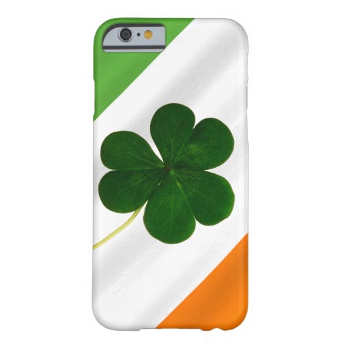 Happy St Patricks Day Irish Flag Shamrock Clover Barely There iPhone 6 Case