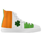 Happy St. Patrick's Day Irish Flag Shamrock Paddy High-Top Sneakers (Left Shoe Inside)