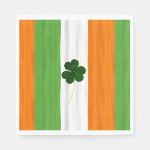 Happy St. Patrick's Day Irish Flag Shamrock Paddy Napkins