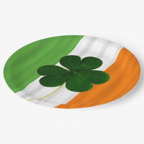 Happy St Patricks Day Irish Flag Shamrock Paddy Paper Plates