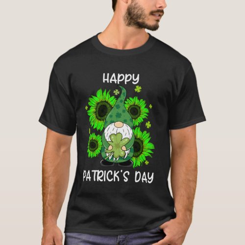 Happy St Patricks Day Irish Gnome Costume Shamrock T_Shirt