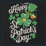 Happy St Patrick's Day Irish Heritage St Patty's  Faux Canvas Print<br><div class="desc">Happy St Patrick's Day Irish Heritage St Patty's</div>