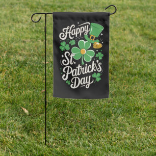 Happy St Patrick's Day Irish Heritage St Patty's Garden Flag