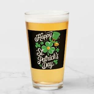 Happy St Patrick's Day Irish Heritage St Patty's  Glass