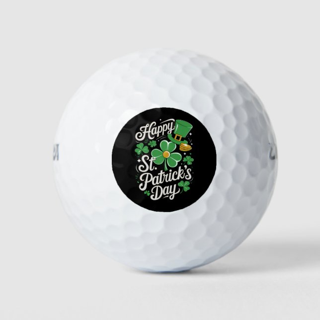 Happy St Patrick's Day Irish Heritage St Patty's  Golf Balls (Front)