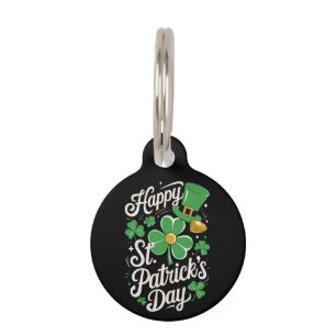 Happy St Patrick's Day Irish Heritage St Patty's Pet ID Tag