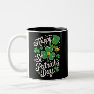 Happy St Patrick's Day Irish Heritage St Patty's Two-Tone Coffee Mug