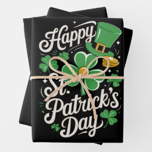 Happy St Patrick's Day Irish Heritage St Patty's  Wrapping Paper Sheets