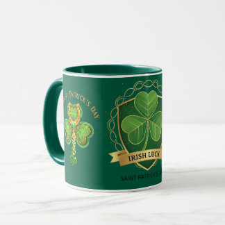 Happy St Patrick's Day Irish Luck Shamrock Mug