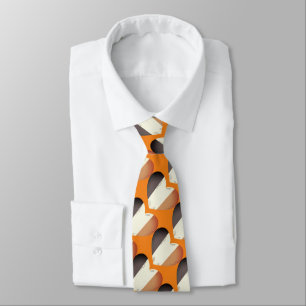 Happy St. Patrick's Day Irish Orange Hearts Tie
