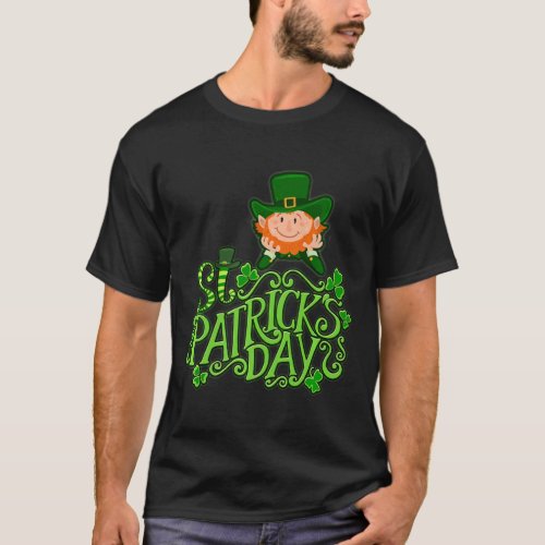 Happy St Patricks Day Irish Shamrock Leprechaun   T_Shirt