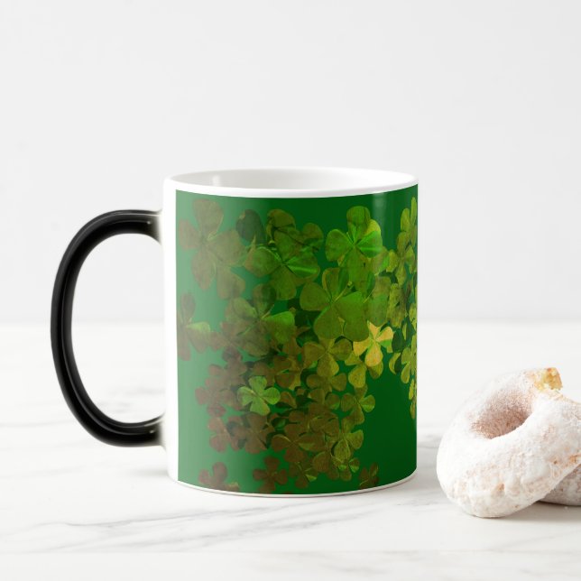 Happy St.Patrick's Day,irish shamrocks Mug (With Donut)