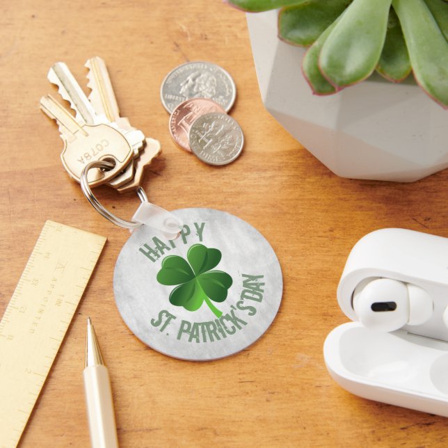 Happy St. Patrick's Day Keychain (Desk)