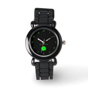 Happy St. Patrick's Day Kid's Silver Watch