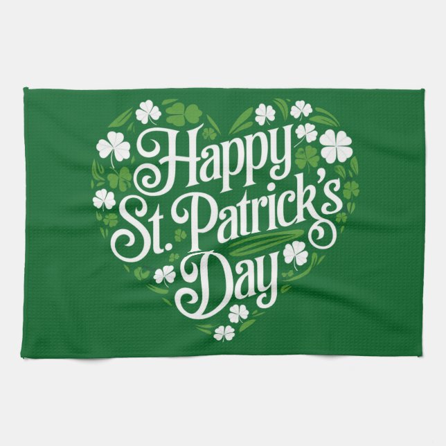 Happy St Patrick's Day  Kitchen Towel (Horizontal)