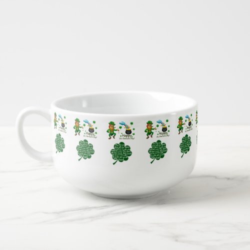 Happy St Patricks Day Kitchen Utensil Soup Mug