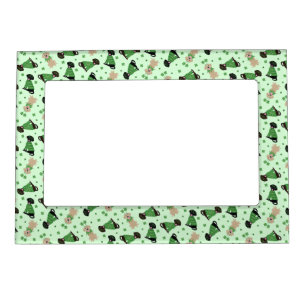Happy St Patricks Day Labrador Retriever Dogs Magnetic Frame