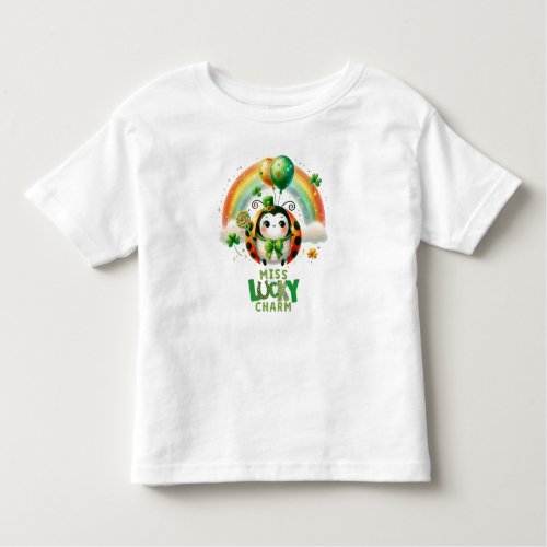 Happy St Patricks Day Ladybug Toddler T_shirt