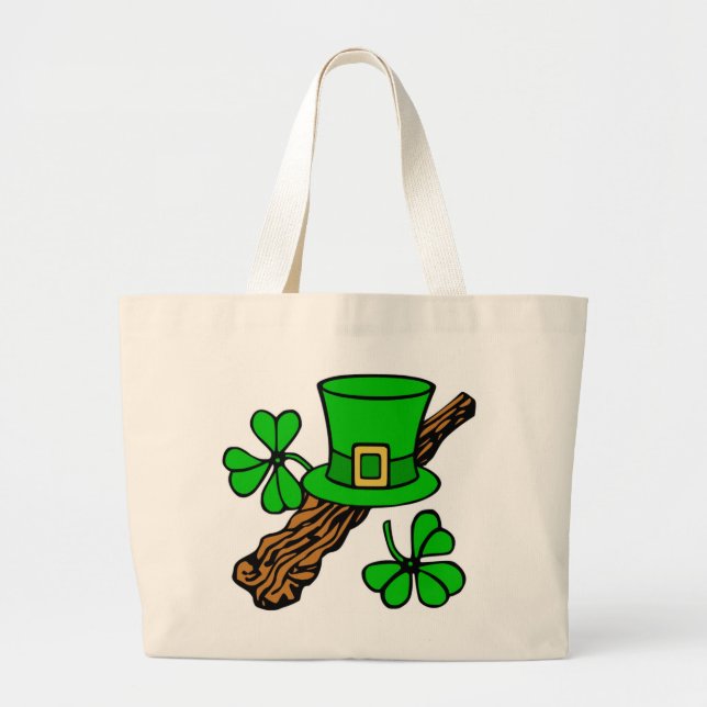 HAPPY ST.PATRICK'S DAY LARGE TOTE BAG (Front)