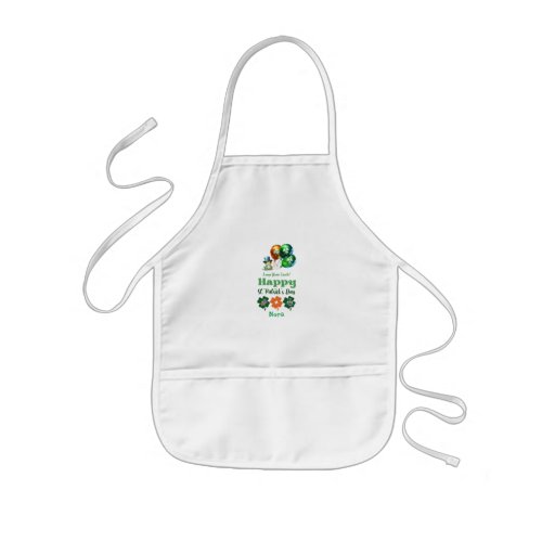 Happy St Patricks Day Leap Year Luck Kids Apron