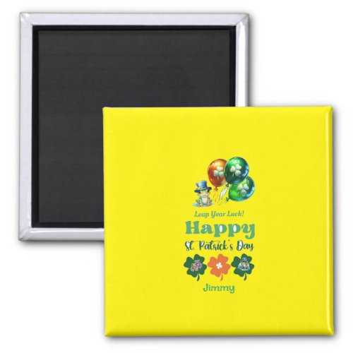 Happy St Patricks Day Leap Year Luck Magnet