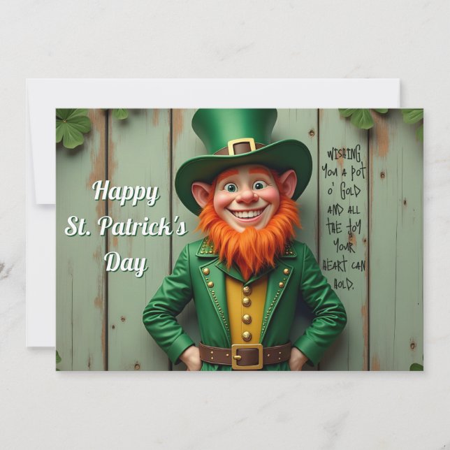 Happy St. Patrick's Day Leprechaun (Front)