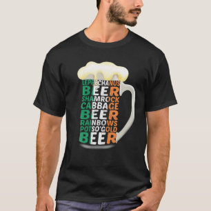 Happy St. Patrick's Day Leprechaun Beer Shamrock I T-Shirt