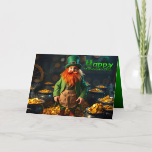 Happy St Patrick's Day Leprechaun HGC04 Card