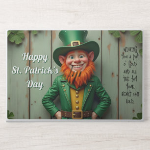 Happy St. Patrick's Day Leprechaun HP Laptop Skin