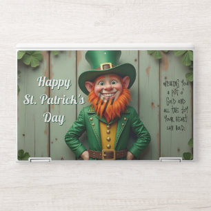 Happy St. Patrick's Day Leprechaun HP Laptop Skin
