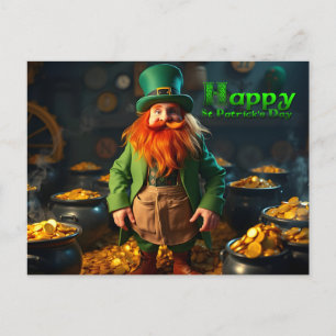 Happy St Patrick's Day Leprechaun HPostC04 Holiday