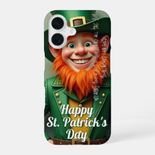 Happy St. Patrick's Day Leprechaun iPhone 16 Case