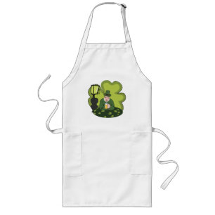 "HAPPY ST. PATRICK'S DAY" LEPRECHAUN LONG APRON
