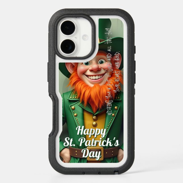 Happy St. Patrick's Day Leprechaun Otterbox iPhone Case (Back)