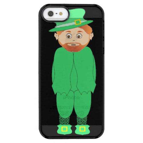 HAPPY ST PATRICKS DAY LEPRECHAUN CLEAR iPhone SE55s CASE