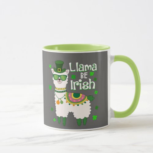 Happy St Patricks Day Llama mug