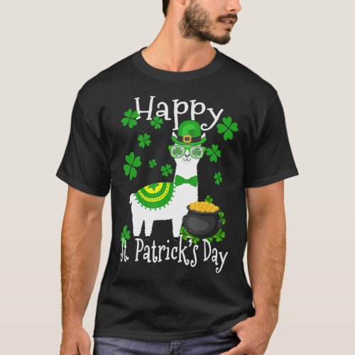 Happy St Patricks Day Llama T_Shirt