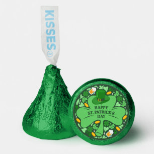 Happy St Patrick's Day Lucky Clover Leaf Hershey®'s Kisses®
